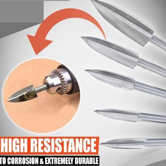 

5Pcs Mata Bor Ukir Kayu Elektrik Dengan Milling Cutter Carving Tool | Opheliazulaikastore