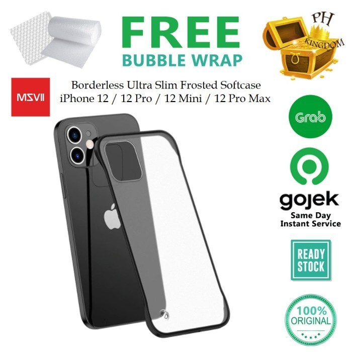 New Msvii Iphone 12 / Mini / Pro / Pro Max - Borderless Frosted Slim Case