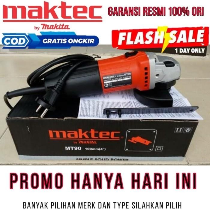 MESIN GERINDA TANGAN 4" ANGLE GRINDER HUJIA HB 2954 LOW WATT