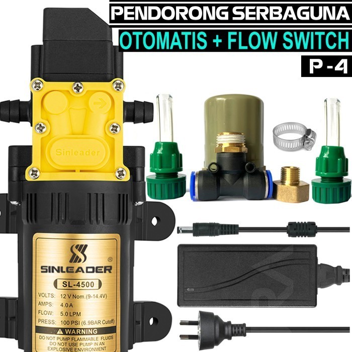 Pompa Pendorong Otomatis Serbaguna Dilengkapi Pressure Switch - P4