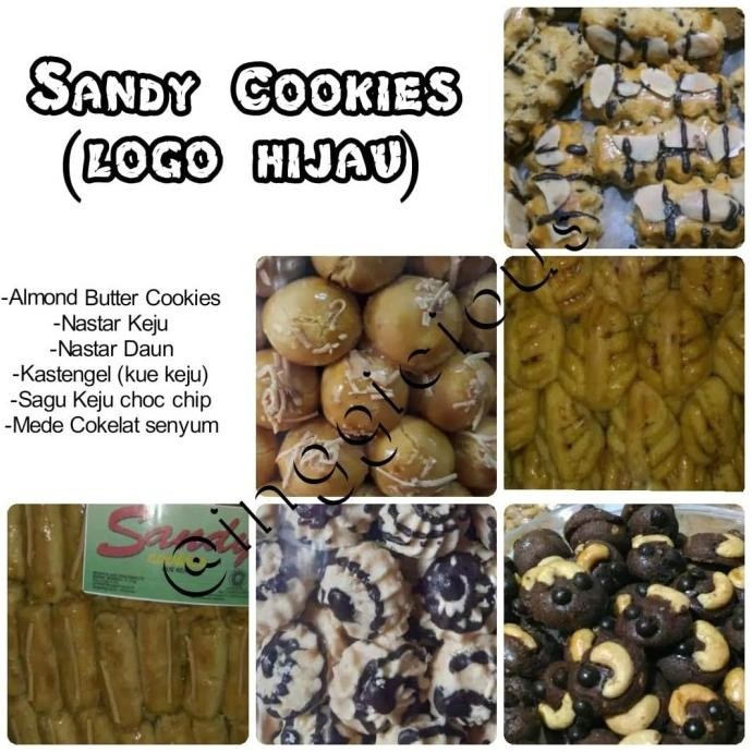 Kue kering Sandy Cookies (label hijau) -250gr - variasi banyak