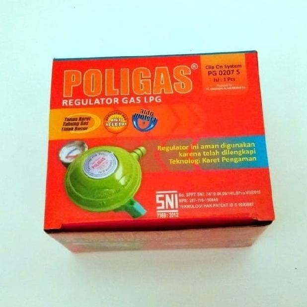 Regulator Poligas Meter Anti Bocor By Nis. Kepala Gas Poligas