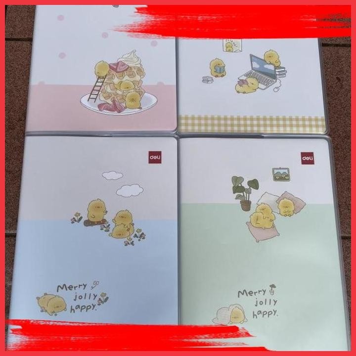 

(ANTI) BUKU SAMPUL A5 MOTIF MERRY JOLLY HAPPY SET ISI 4