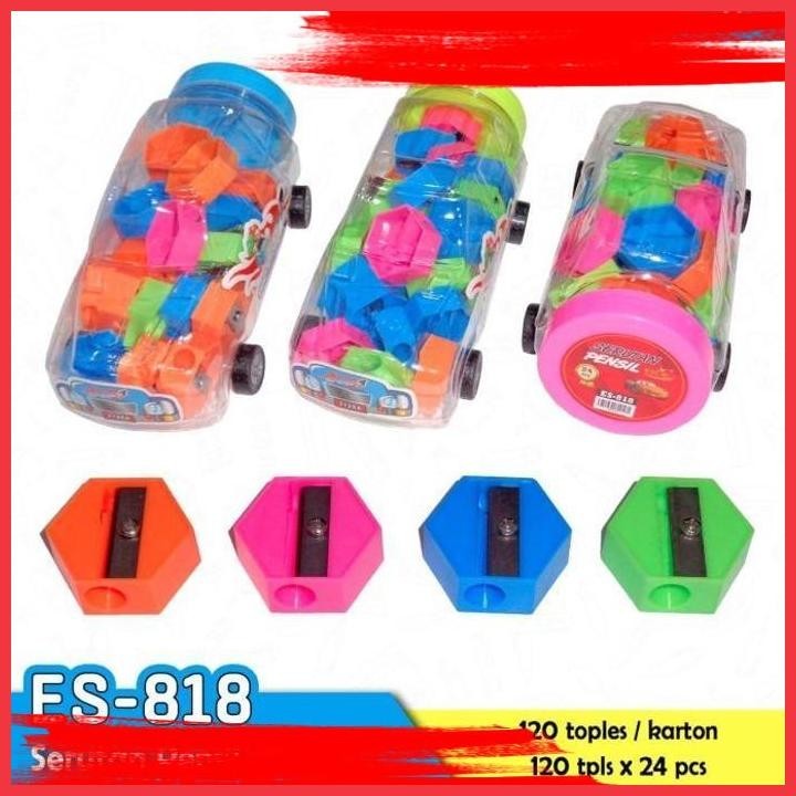 

(ANTI) RAUTAN PENSIL TOPLES BENTUK MOBIL KODE 818 ISI 24 PC