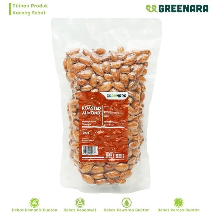 

Big Sale Kacang Almond Panggang 500Gr/ Roasted Almond Berkualitas