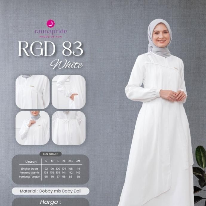 Trend Gamis Rauna Rgd 83 White Berkualitas