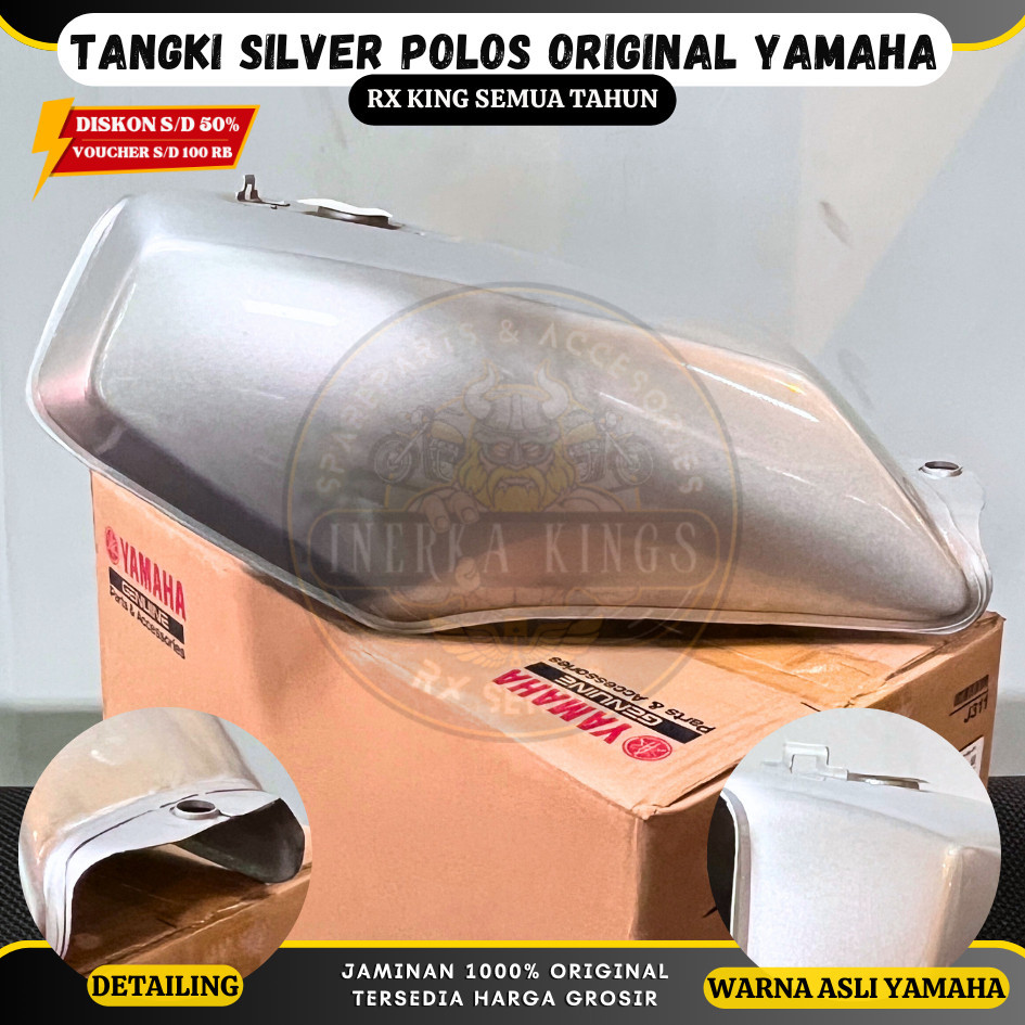 Tangki Polos Rx King RXS RXK SILVER original YAMAHA 29N-F4110-00-P3