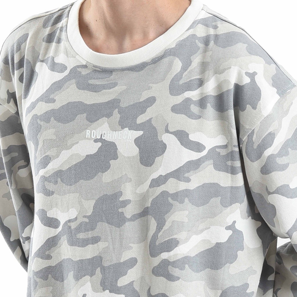 [HEAT IT UP] THE NEWEST Roughneck SS272 Grey Camo Mini Sig Crewneck