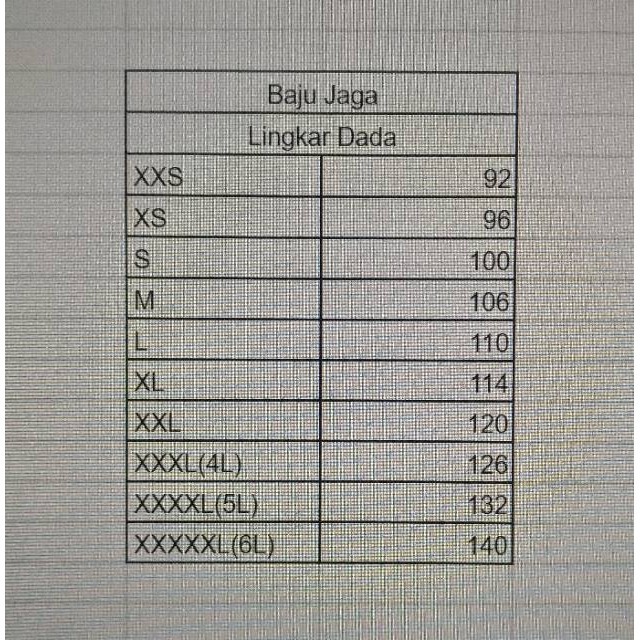 [FRESH STYLE] GET IT NOW 5L (XXXXL) Baju Jaga Lengan Panjang Dua Saudara Seragam OKA Scrub