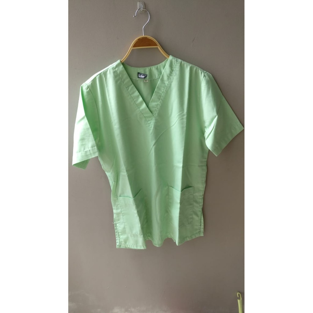 [FRESH STYLE] GET IT NOW 5L Baju Jaga ukuran XXXXL Dua Saudara Lengan Pendek Scrub Seragam OKA