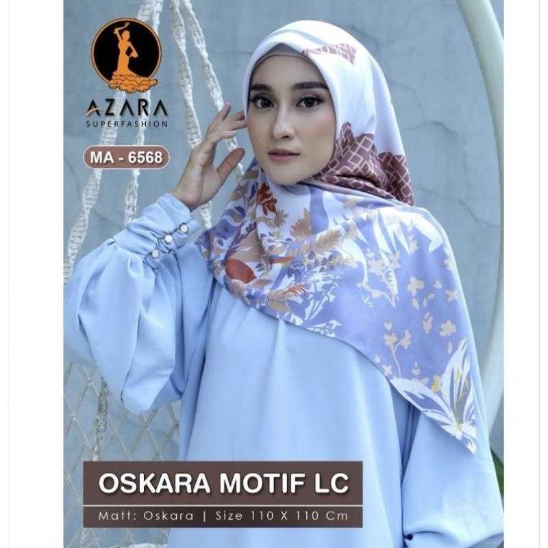 HIJAB SEGIEMPAT AZARA OSKARA MOTIF LASERCUT