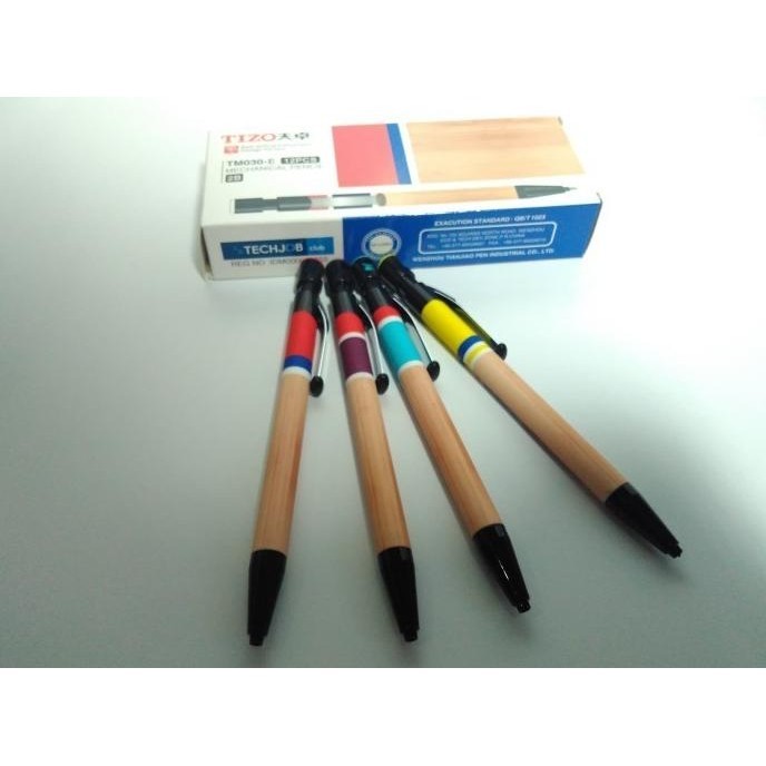 

Trendy PENSIL MEKANIK / MECHANICAL PENCIL KAYU NATURAL TIZO 2.0 MM TM-030E !!