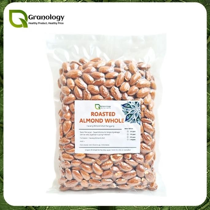 

Kacang Almond Utuh Oven / Roasted Whole Almond (500 Gram) By Granology Original