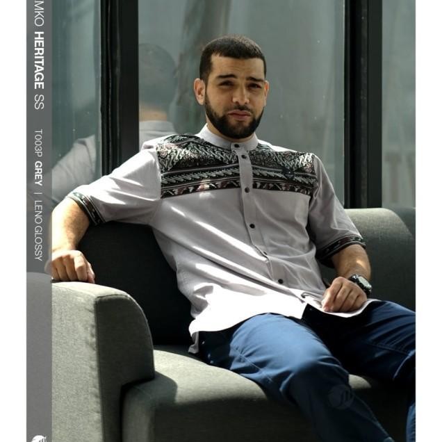 SAMASE Baju Heritage Kemko T003P Kemeja Koko Batik Lengan Pendek Murah