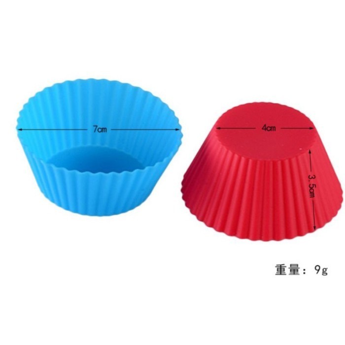 

Bh - Cetakan Kue Muffin Pudding Bahan Silikon Bentuk Bulat Tahan Panas