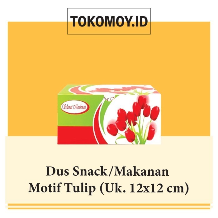 

Dus Snack / Snack / Dus Kue Bahan Duplek Tebal - Motif Tulip