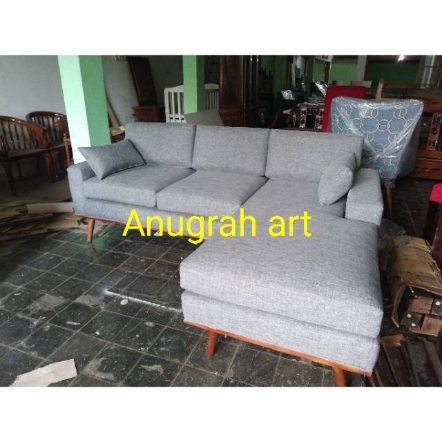 Sofa modern minimalis L retro modern sofa tamu minimalis