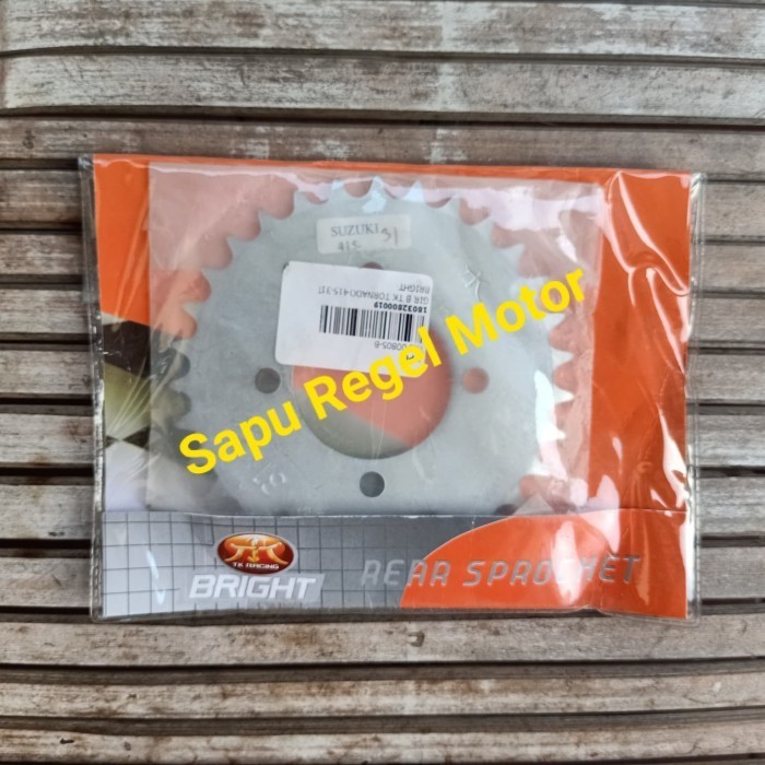 gir belakang satria 2 tak hiu lumba ukuran 31 - 415 merk TK (SR MOTORS)