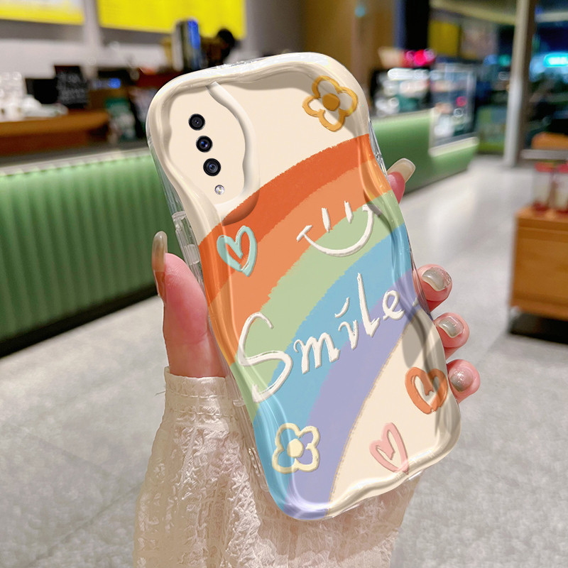 Casing Ponsel untuk Samsung galaxy A50 A50s A30s A51 M40s A52 A52s 5G Case pelangi dan pola HP binta