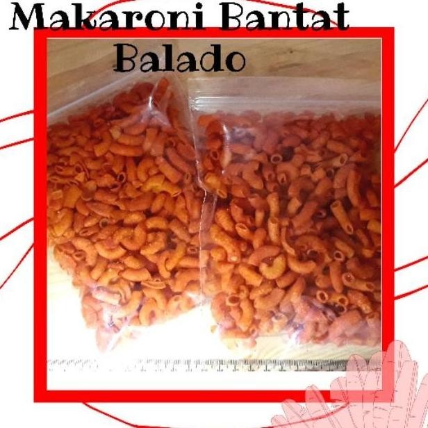 

TERMURAH 250 gr Makaroni Bantat Balado / camilan enak / camilan murah