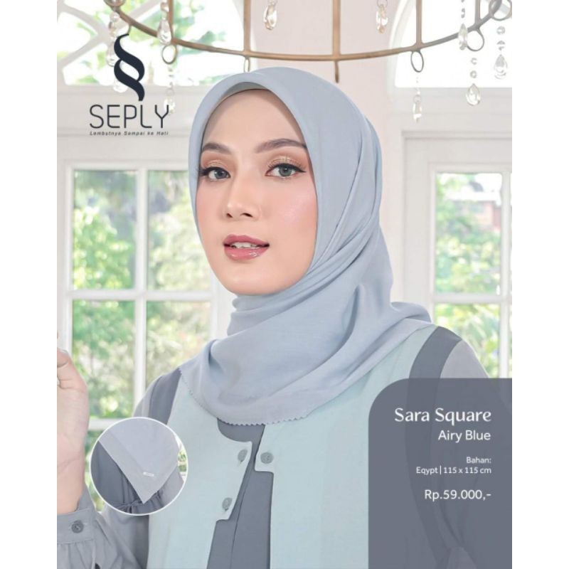 Hijab Segiempat Zara square By Seply