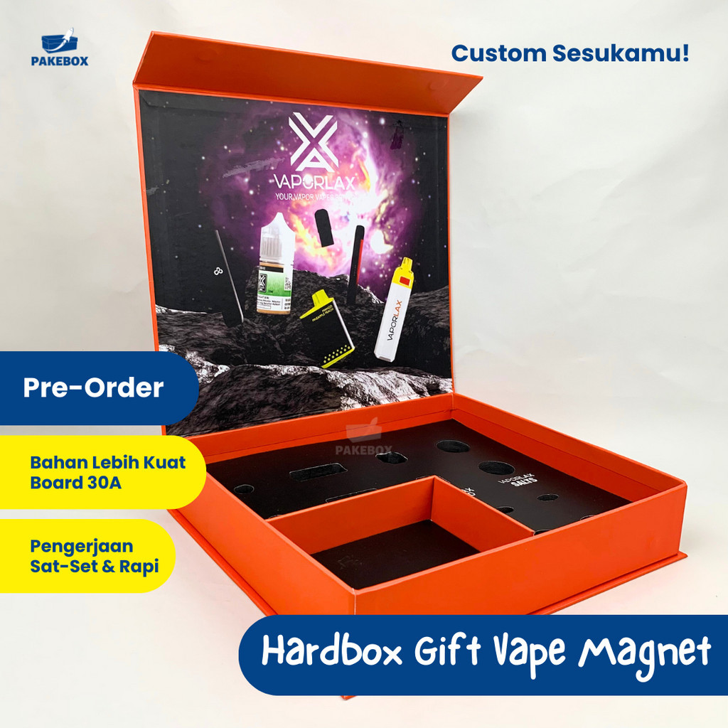 

- Box Vape Magnet Custom - Hardbox Hampers - Gift Box Custom Ukuran/Desain/Kotak Kado Hadiah/Box Lebaran/Hardbox Custom/box packaging Unik