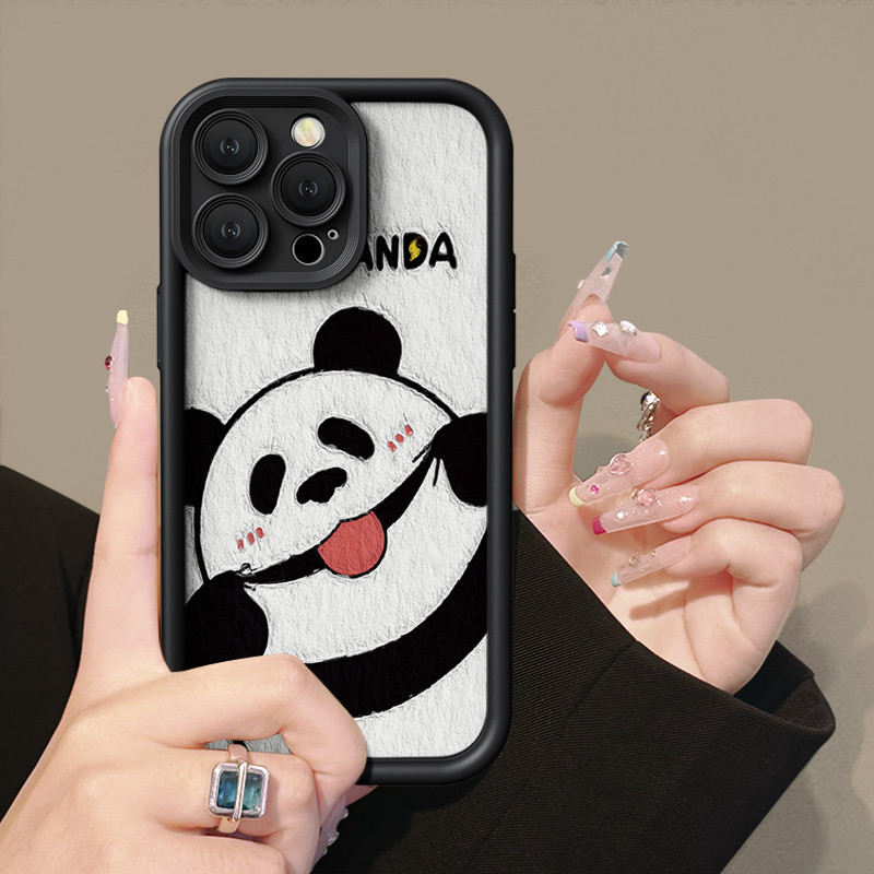 Ghost faced Panda Case For OPPO A15 A16 For A57 A17 A52 A53 A54 A5 A18 A38 Soft Case For A7 A78 A58 A74 A78 A9 A76 A1 A94 Casing For RENO4 5 6 7 8T 7z F9 Pro Fullcover Case 4g kesing cesing a95 8 5f 4f f a55 reno a98 a17k a5s 5g hp 4 softcase 2020 a92