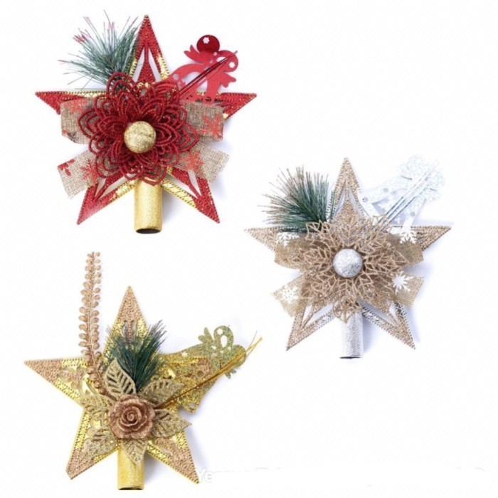 Ready stock] Hiasan Pohon Natal Model Bintang/ Hiasan Dekorasi Pohon Natal