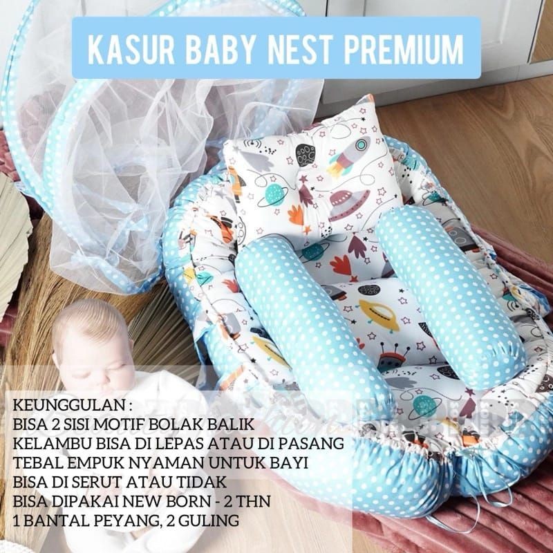 Kasur Best, Sopa Bayi multifungsdengan gesfer Pengaman free Bantal ready
