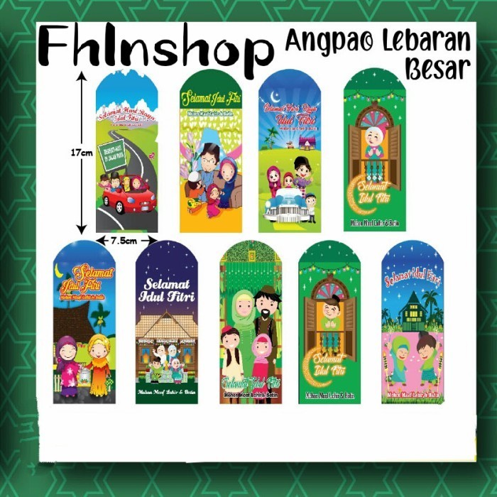 

6Pcs Amplop Lebaran/Angpao Idulfitri/Ampau Hadiah Tahun Baru