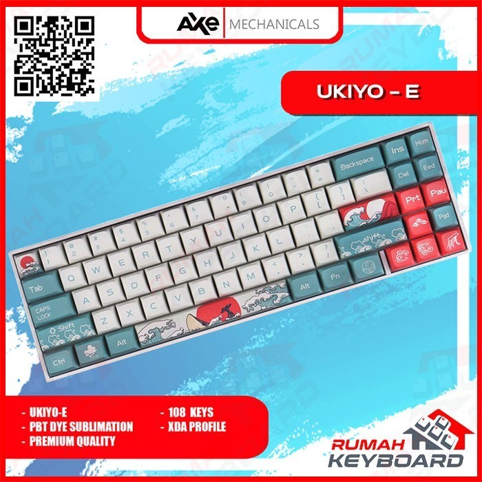 Keycap - Keycaps - Xda - Ukiyo - Ukiyo-E - Pbt Dye Sub