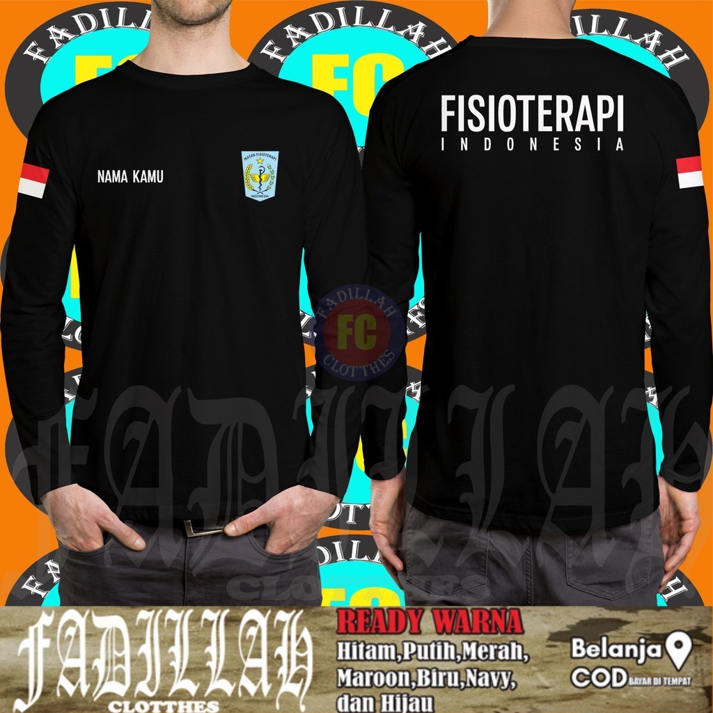 Baju Kaos IFI Ikatan Fisioterapi Indonesia Gratis Nama Lengan Panjang DB Kaos Distro