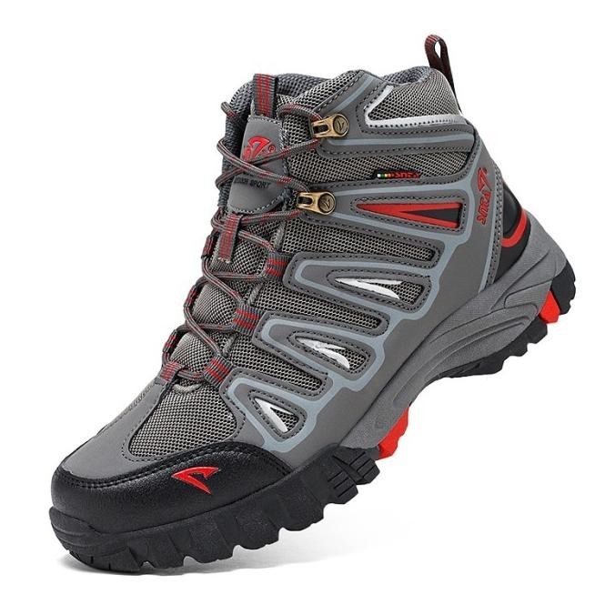 Sepatu Gunung Snta 500 Greyred Semi Waterproof Hiking Outdoor Boot Raisustore