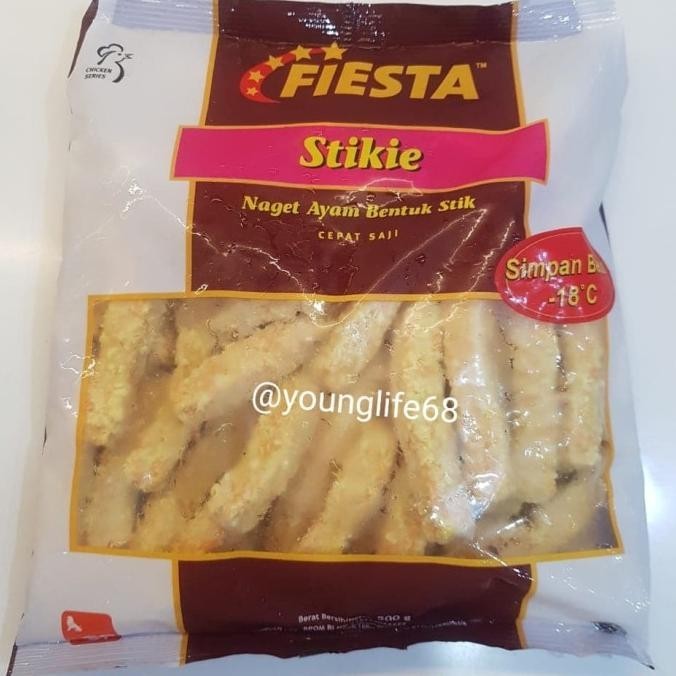 

AYAM NUGGET/FIESTA STICKIE NUGGET 500GR/NAGET AYAM BENTUK STIK GM