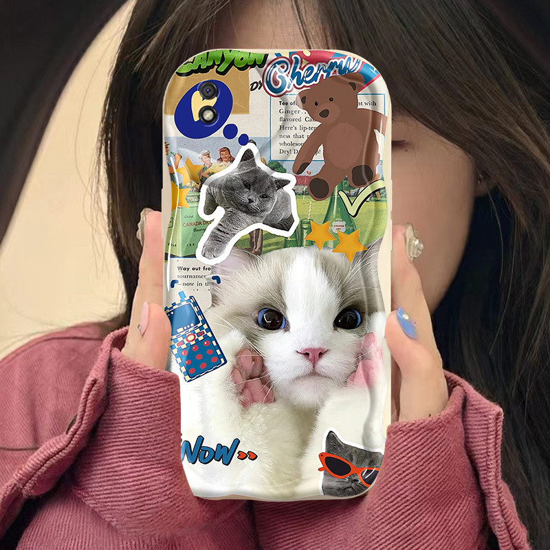 Casing Hp Xiaomi Redmi 9C NFC Redmi 9A 9i A1 A2 A1+ A2+ POCO C31 Case ponsel pola kucing Hp unik dan