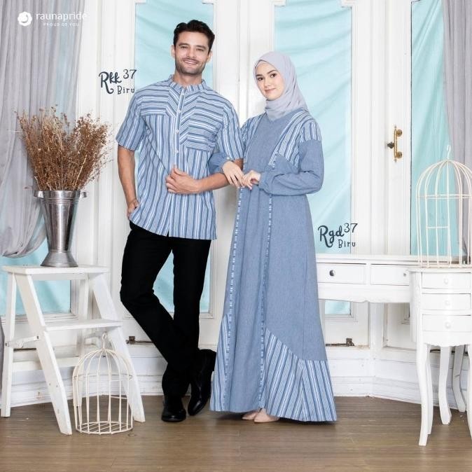Couple Rauna Rkk 37 / Rgd 37 Biru Berkualitas