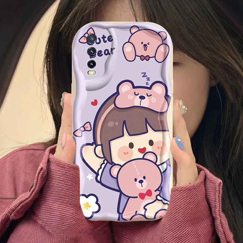 Casing Hp VIVO Y20 Y20i Y20s Y12s Y20 2021 Y11s Y12A Y20T Y20S M Y20S D Case ponsel pola Hp perempua