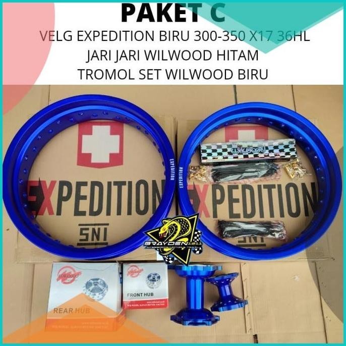 Paket 1 SET Wheelset Velg Supermoto Super Moto Yamaha WR WR155 WR155R