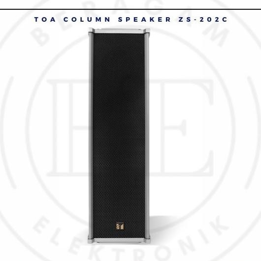 Termurah TOA Speaker Column ZS-202C | Kolom Toa 20 Watt Black Garansi Resmi New