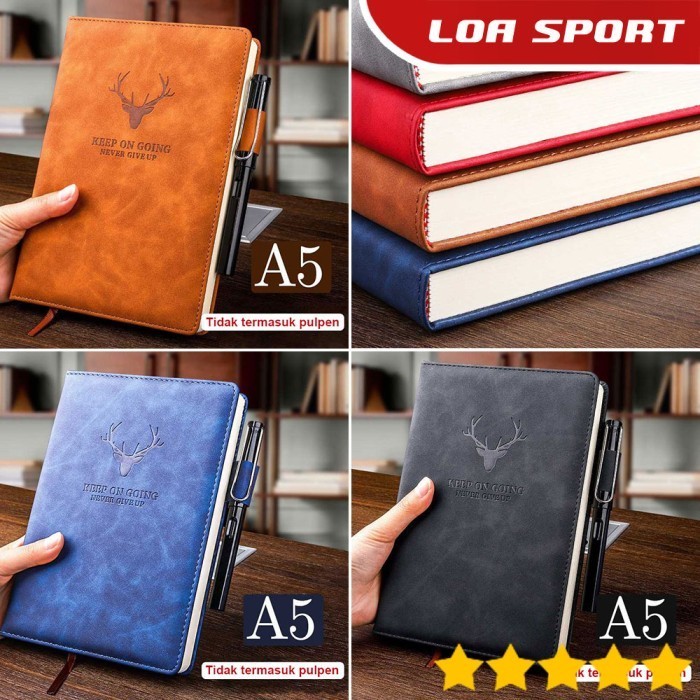 

Buruan Buku Catatan A5 Cover Kulit Sintetis Notebook Jurnal Keuangan Harian Promo