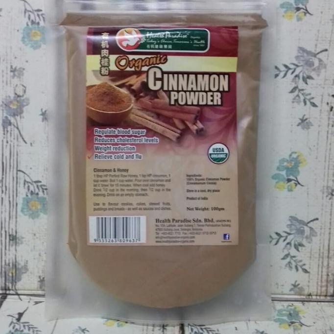 

Organic Cinnamon Powder/Bubuk Kayumanis By Health Paradise 100gr TF