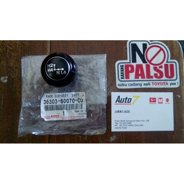Terbaru Knob Perseneling 4WD Toyota Hartop (Toyota original)