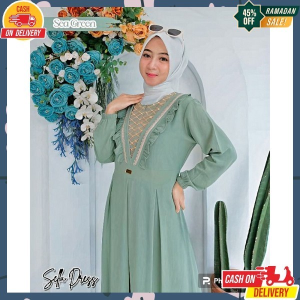 Gamus Elegan Gmiss Wanita Bsju Pakean Lebaran Impor Gamis Remaja Murah Bju Gmis Import Bj Terbaru2024 Buju Terbaru 2024 Maxi Simple Korean Style Baju Gamis Kekinian Bsju Games Wanita Casual Wnta Murah Perempuan Syar'I Pa Sella Dress Crinkle Gamis Crinkle