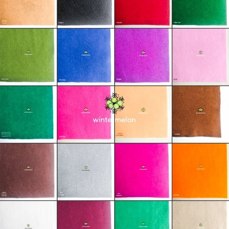 Kain Flanel Ukuran 20 x 20 cm / Kain Flanel Import / Kain Flanel Warna Warni