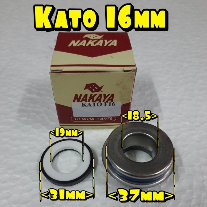 favorit] Mechanical Seal Pompa Air WP10 WP-10 WP 10 2Tak model Kato 16 mm 16mm