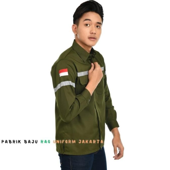 Baju Seragam Safety Werpack Atasan Kemeja Lapangan Proyek