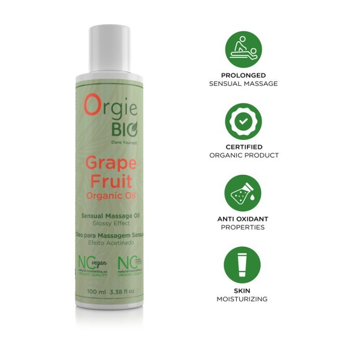READY Orgie bio grapefruit - premium organic massage oil