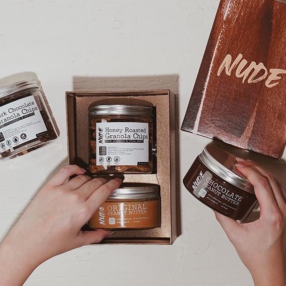 

Best Sales Gift Set A - Nude Granola Chips & Spread Healthy -Vegan/Diet /Hampers Berkualitas