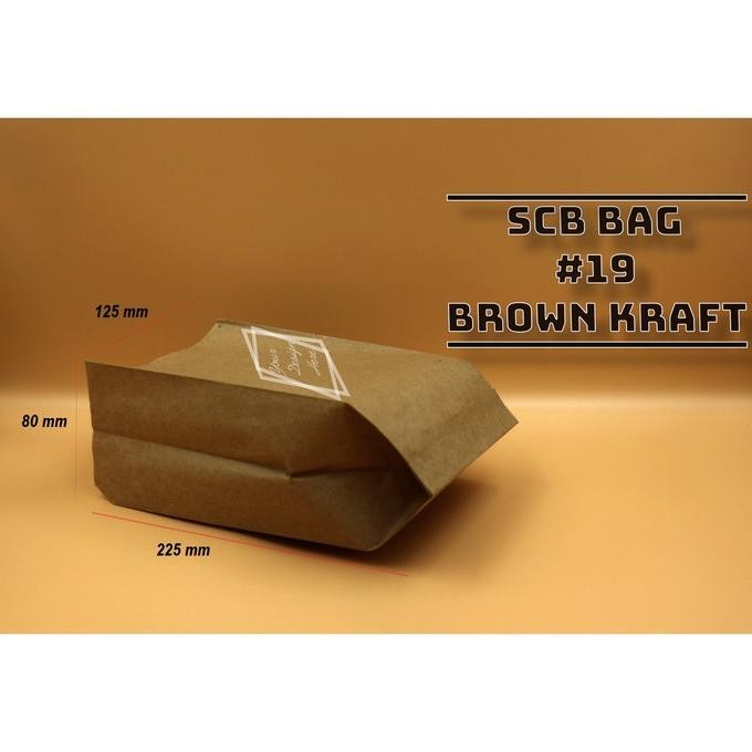 

Model baru - PAPER BAG - KODE 19 - BROWN KRAFT - KANTONG KERTAS KENTANG ROTI 100PCS ~