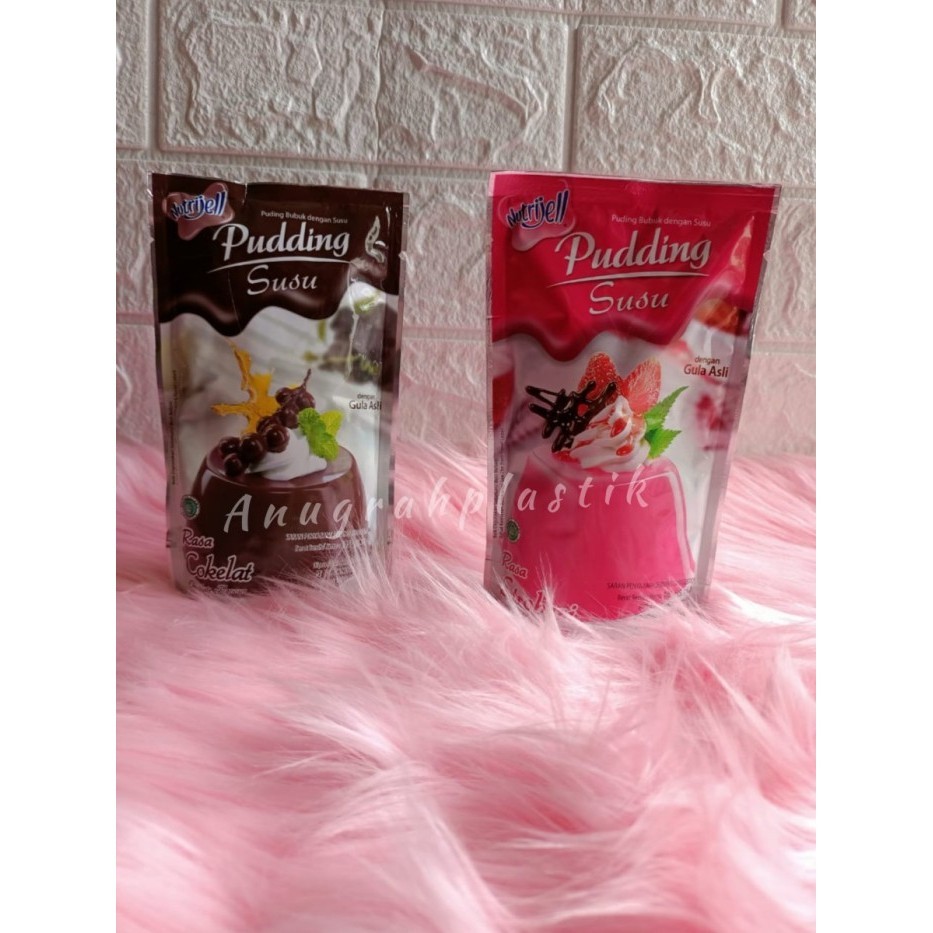 

monggo] Puding susu kemasan pouch 145 gram / Bubuk puding rasa dengan susu